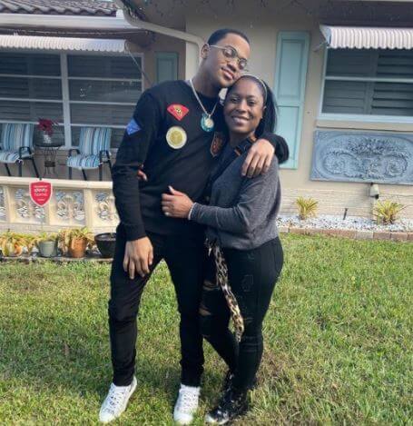 Michael Rainey Jr. with his Mother.